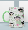 Caneca Brilhante Meninas Superpoderosas Docinho