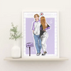 Quadro Decorativo com Moldura BTS IDOL Personalizável